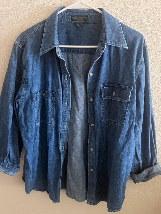 Ralph Lauren Tops - Ralph Lauren Blue Denim Button-Down Shirt